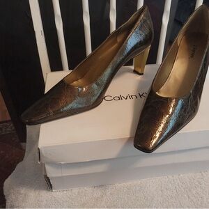 Calvin Klein Bronze Women's Heels
